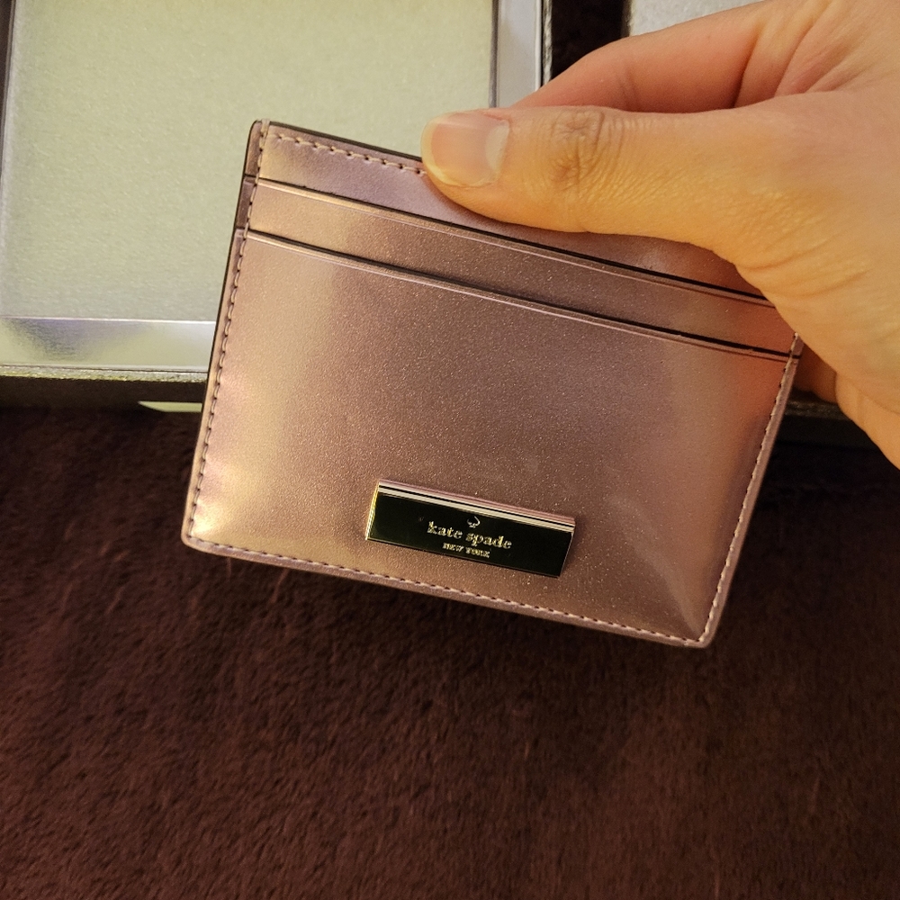 NWT Kate Spade Pink Card Holder - Picture 5 of 14